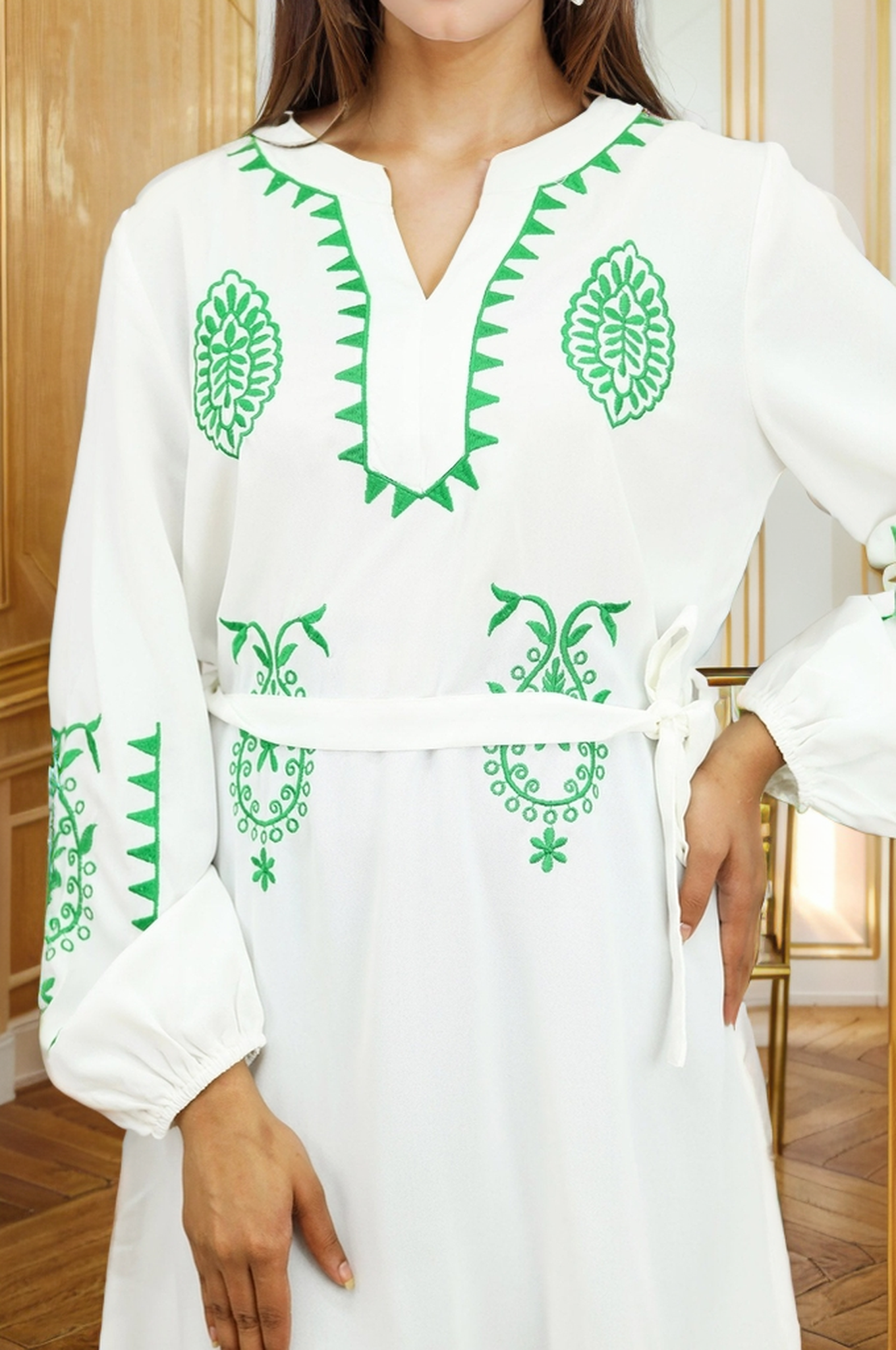 Embroidered Sleeve Design Turkish Imported Top