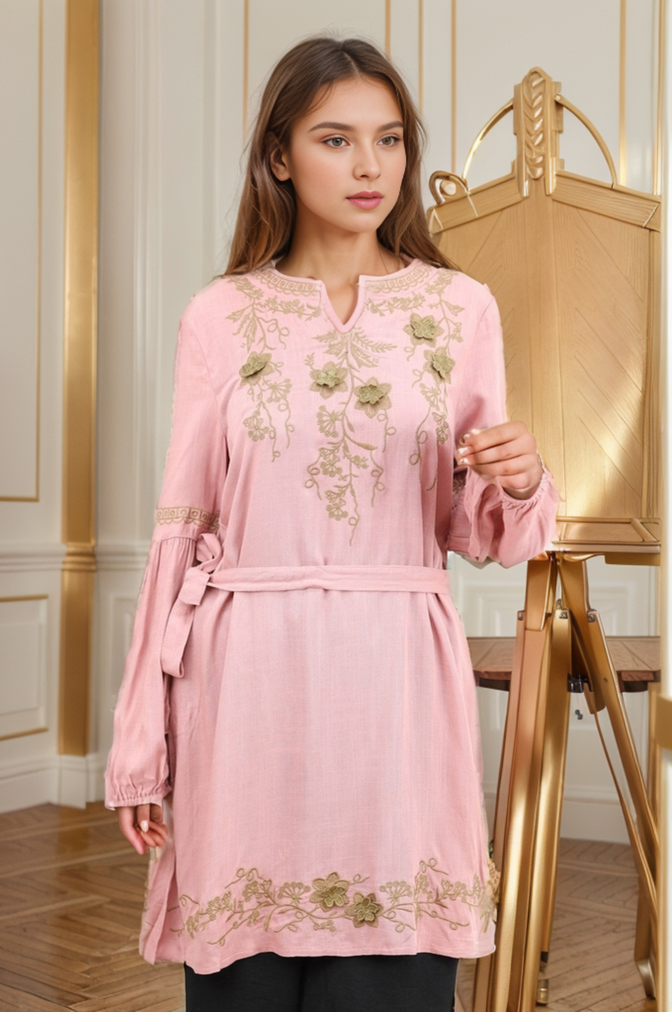 Floral Embroidered Design Turkish Imported Top