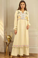 Embroidered Design Formal Fit Frock