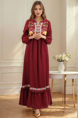 Embroidered Design Formal Fit Frock