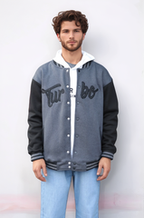 Turbo Button Style Men's Varsity Jacket