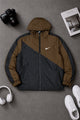 Nke Windrunner Color-Block Hooded Imp Men Sports Jacket In Black