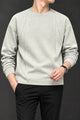 Turbo Geometric Piping Imported Round Neck Men's Sweatshirt