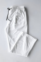 Relaxed Straight Baggy Loose Bottom Trouser in White