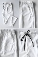 Relaxed Straight Baggy Loose Bottom Trouser in White