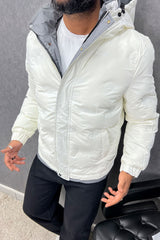 Contrast Tone Sides Padded Imported Puffer Jacket