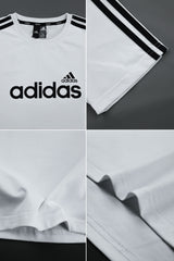 Adds Performance Designed Round Neck T-Shirt In White