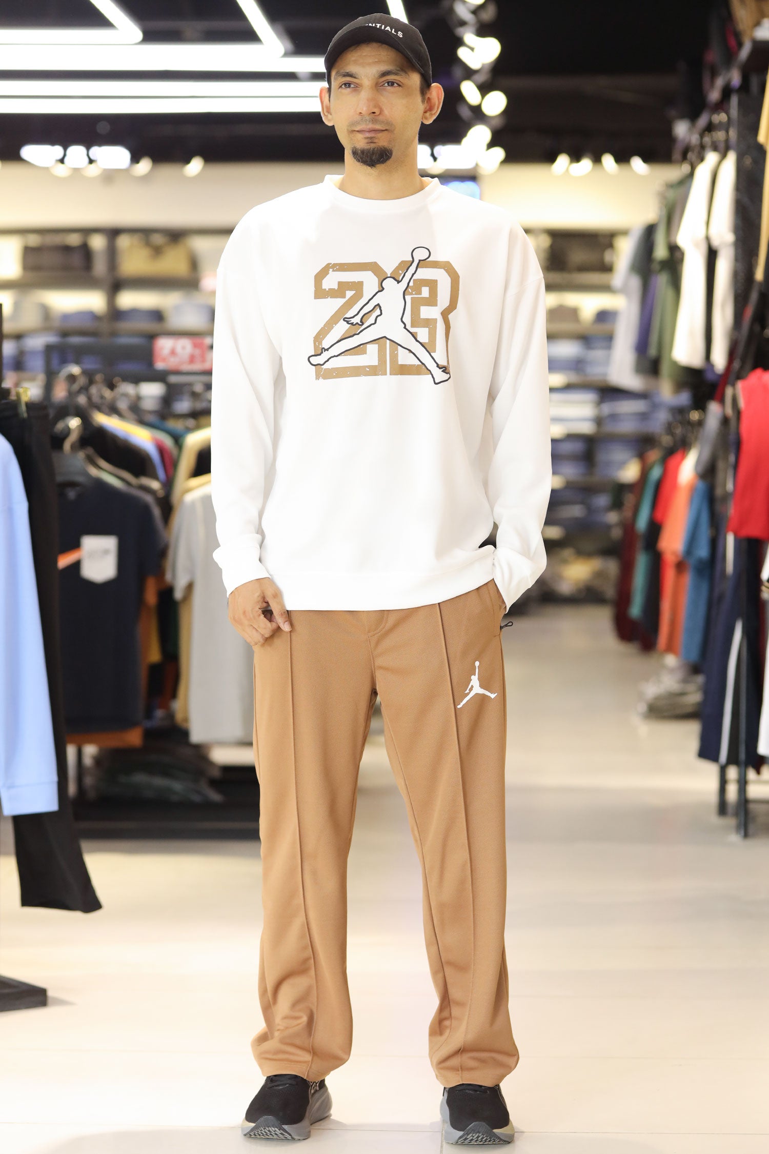 Jrdn Flight Essential Oversized Round Neck Tracksuit