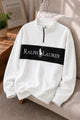 Rlph Lurn Quarter Zip-Up Mock Neck Men's Sweatshirt