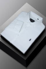 Polo Rph Lren Custom SlimFit Casual Shirt In White