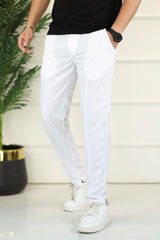 Turbo Micron Swift-Line Panel Trouser In White