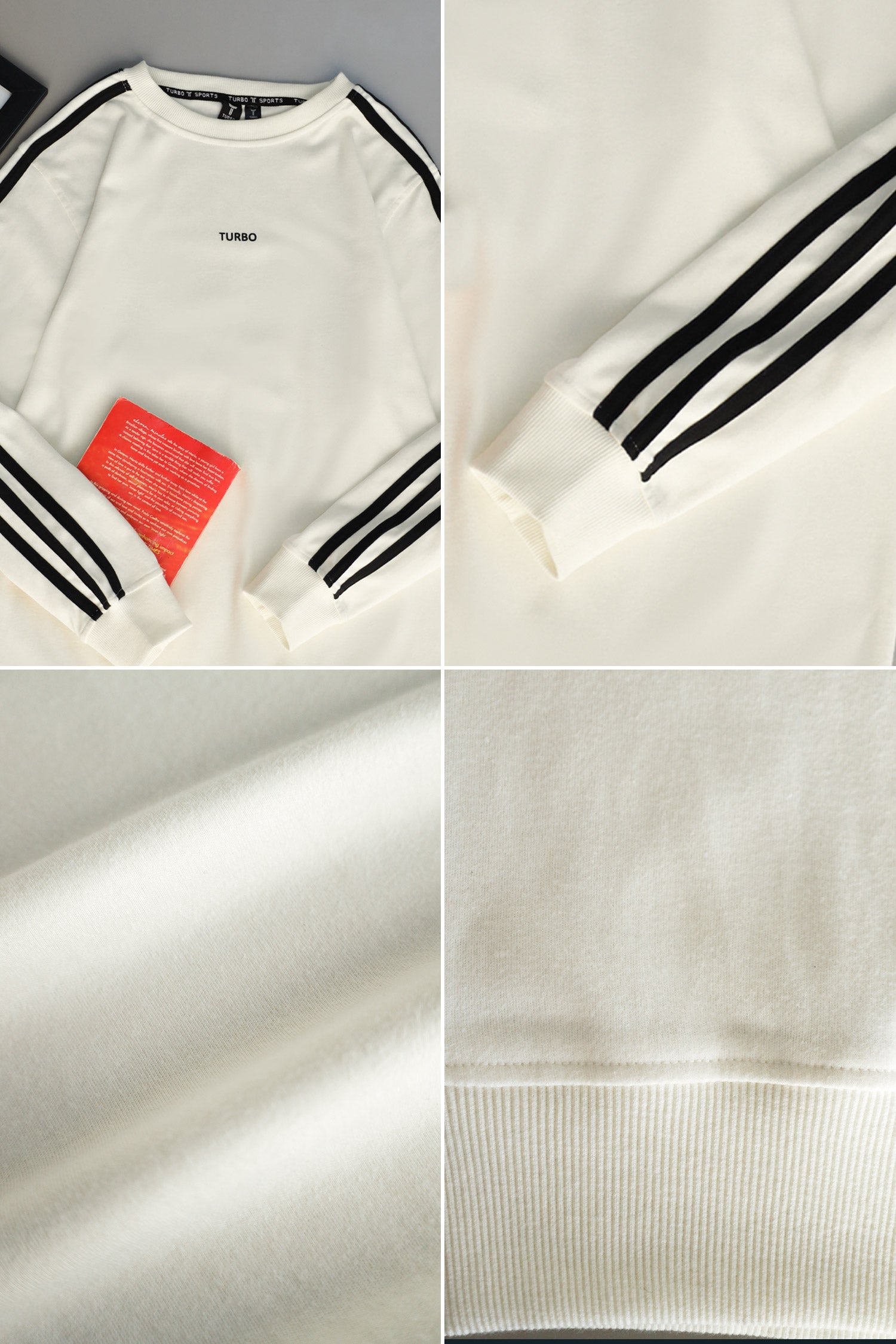 Turbo 3 Stripes Mock Neck Men's Sweatshirt