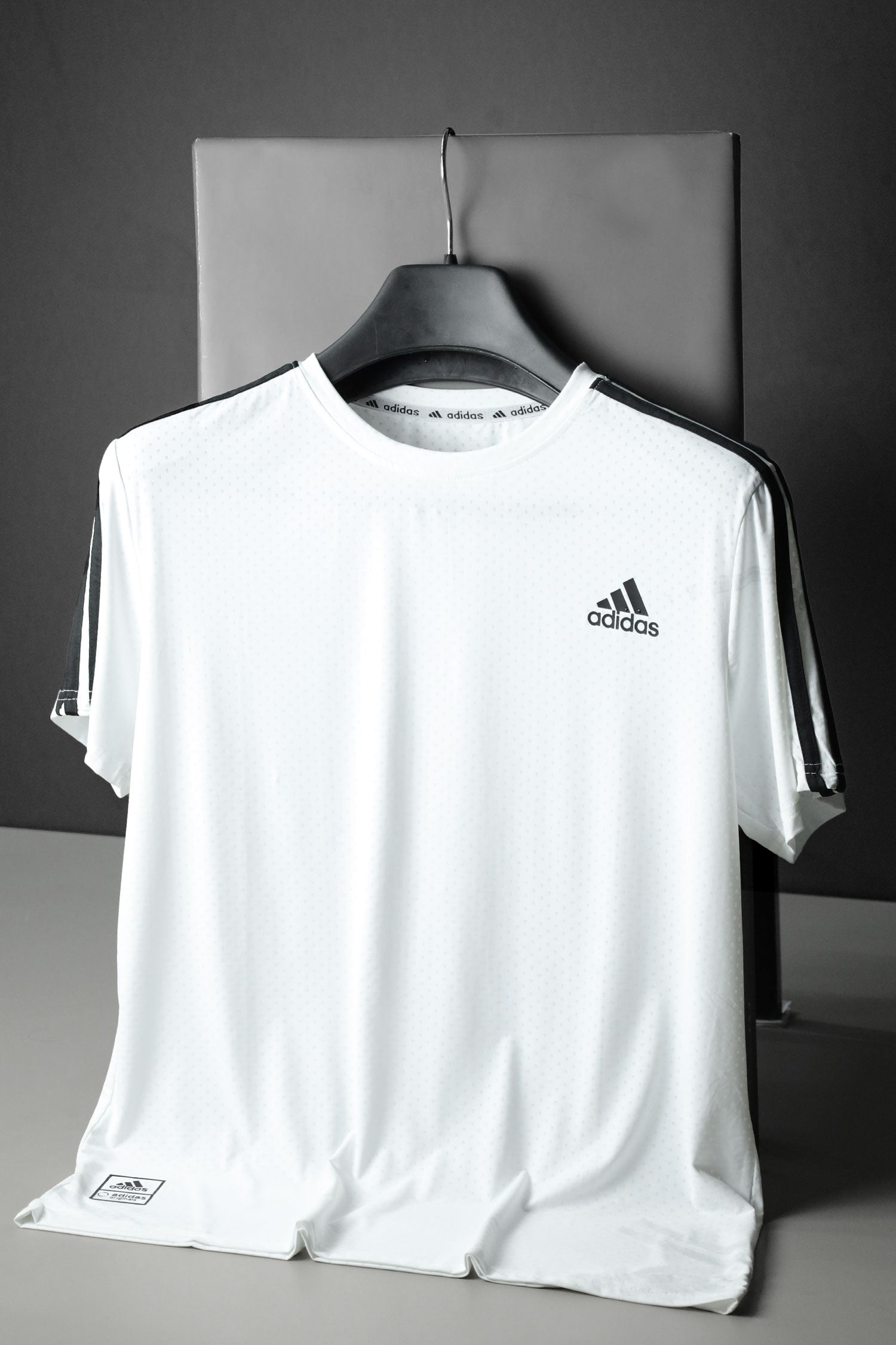 Adds Side 3 Stripes Training Mesh Dry-Fit Tee