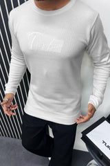 Turbo Signature Logo Round Neck Thermal Cotton Men's Sweatshirt