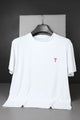 Turbo Font Typography Breathable Dry-Fit Tee In White