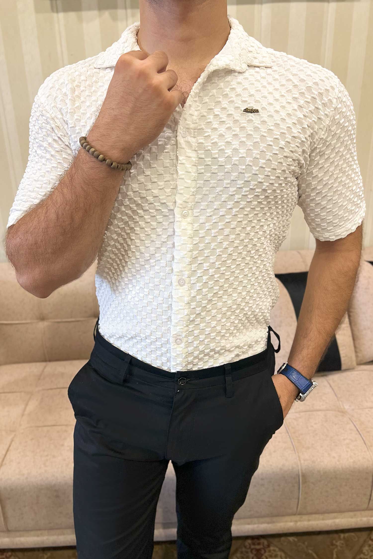 Turbo Popcorn Cuba Waffle Casual Shirt