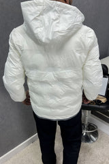 Contrast Tone Sides Padded Imported Puffer Jacket