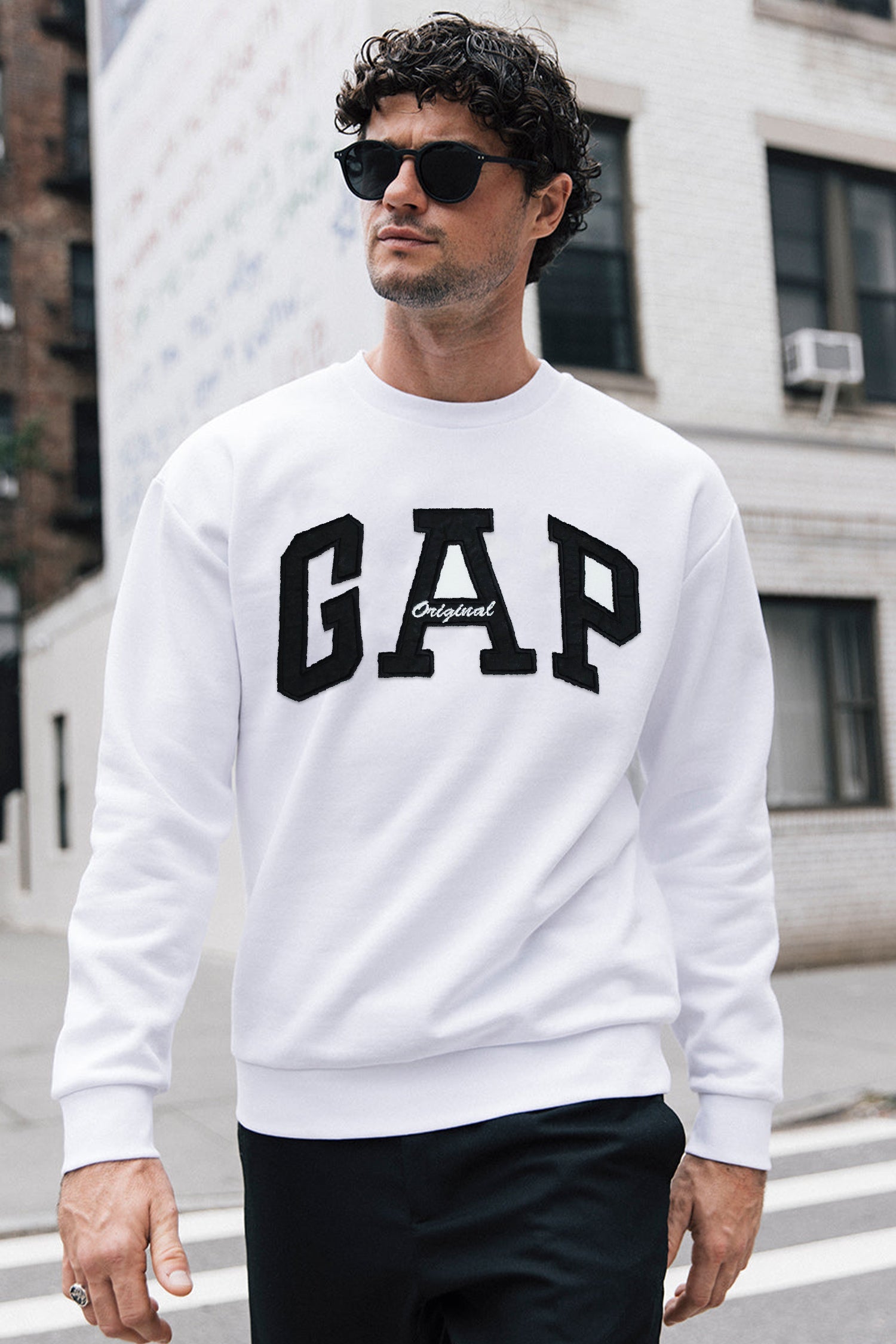 GP Aplic Arch logo Full Sleeves Men's Sweatshirt