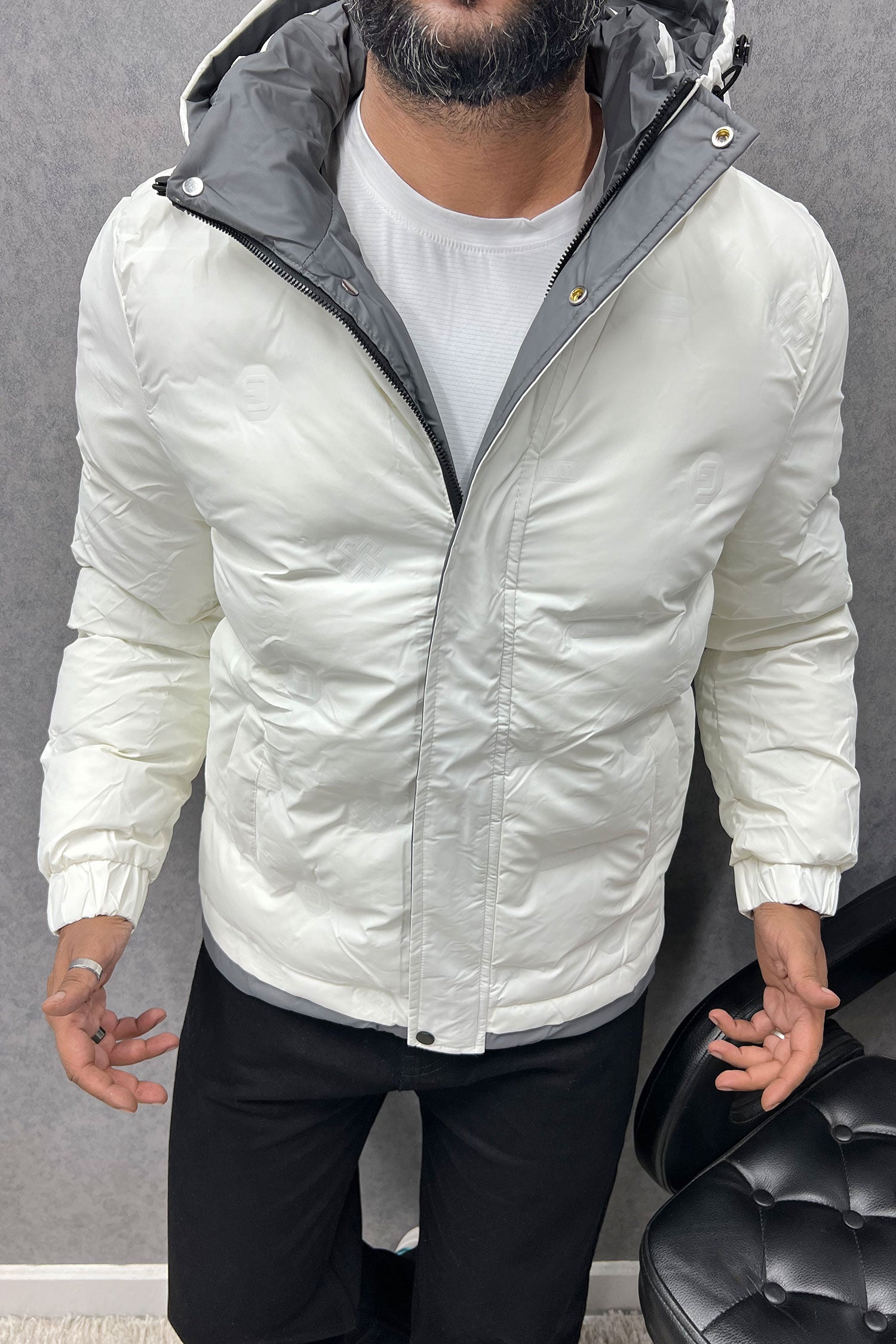 Contrast Tone Sides Padded Imported Puffer Jacket