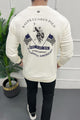 Rph Lren Neck Adele Round Neck Imported Men's Sweatshirt In White