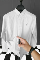 Polo Rph Lren Stripe Poplin Cotton Casual Shirt