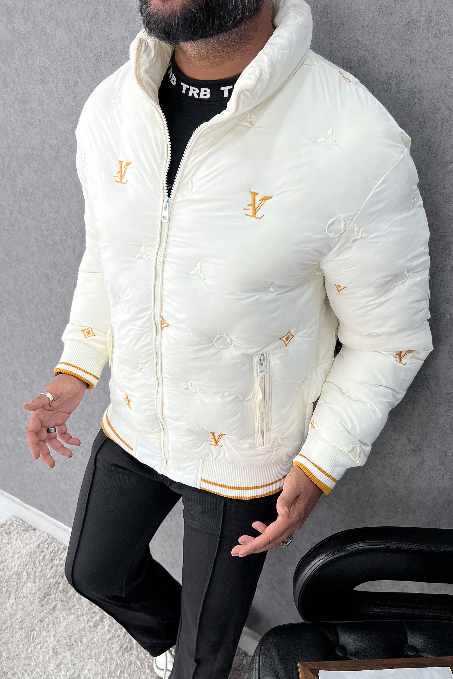 Luis Vten Embossed Branding Imported Puffer Jacket