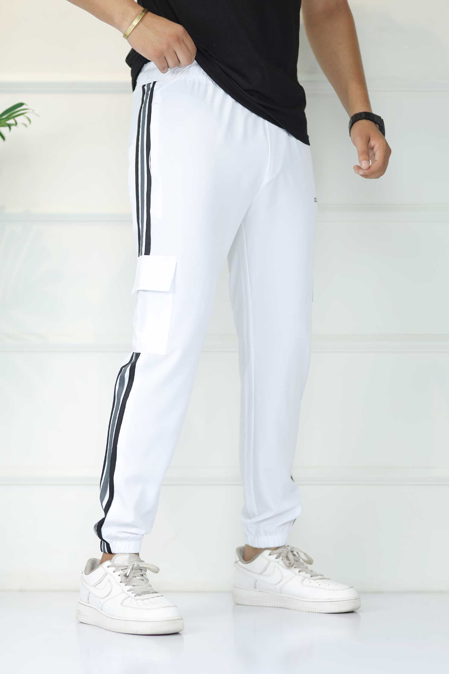 Adds Micro Stripes Slimfit Imported Sportswear Trouser
