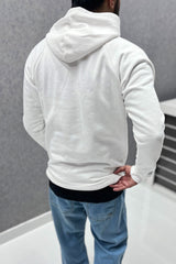 Turbo Original Signature Fleece Hoodie In White