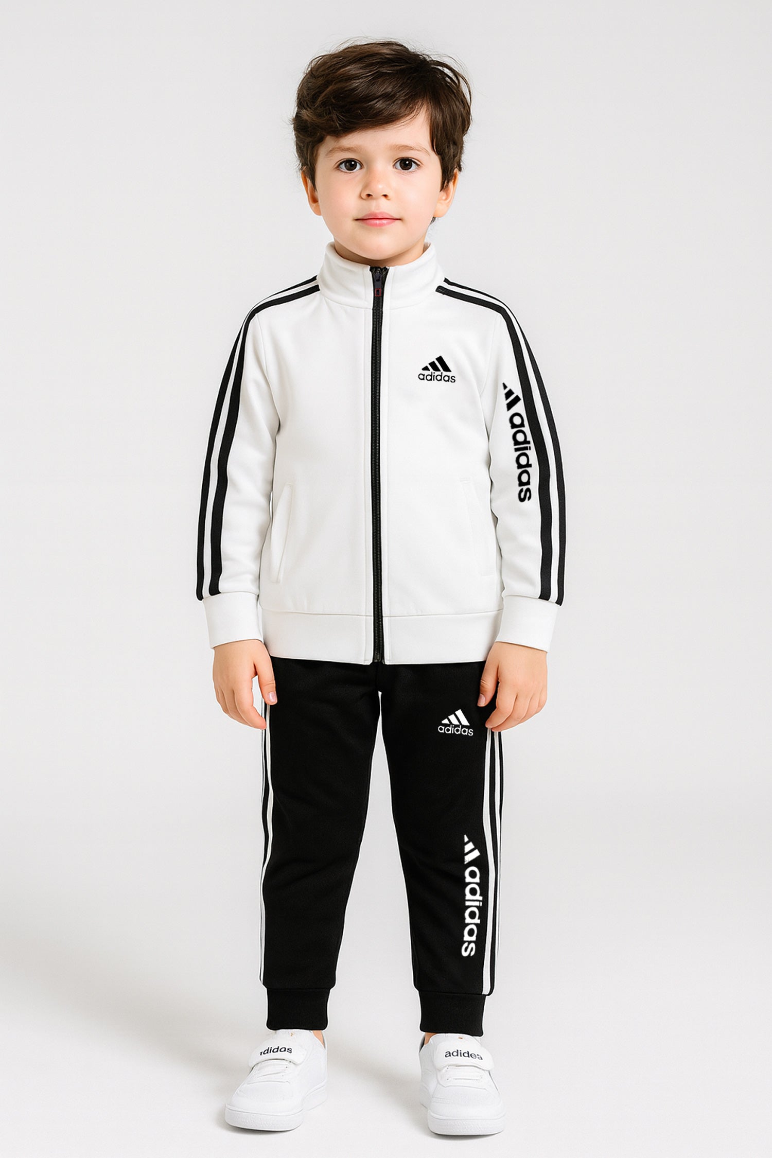 Adds Imported Multi-Slogans Unisex Kids Tracksuit