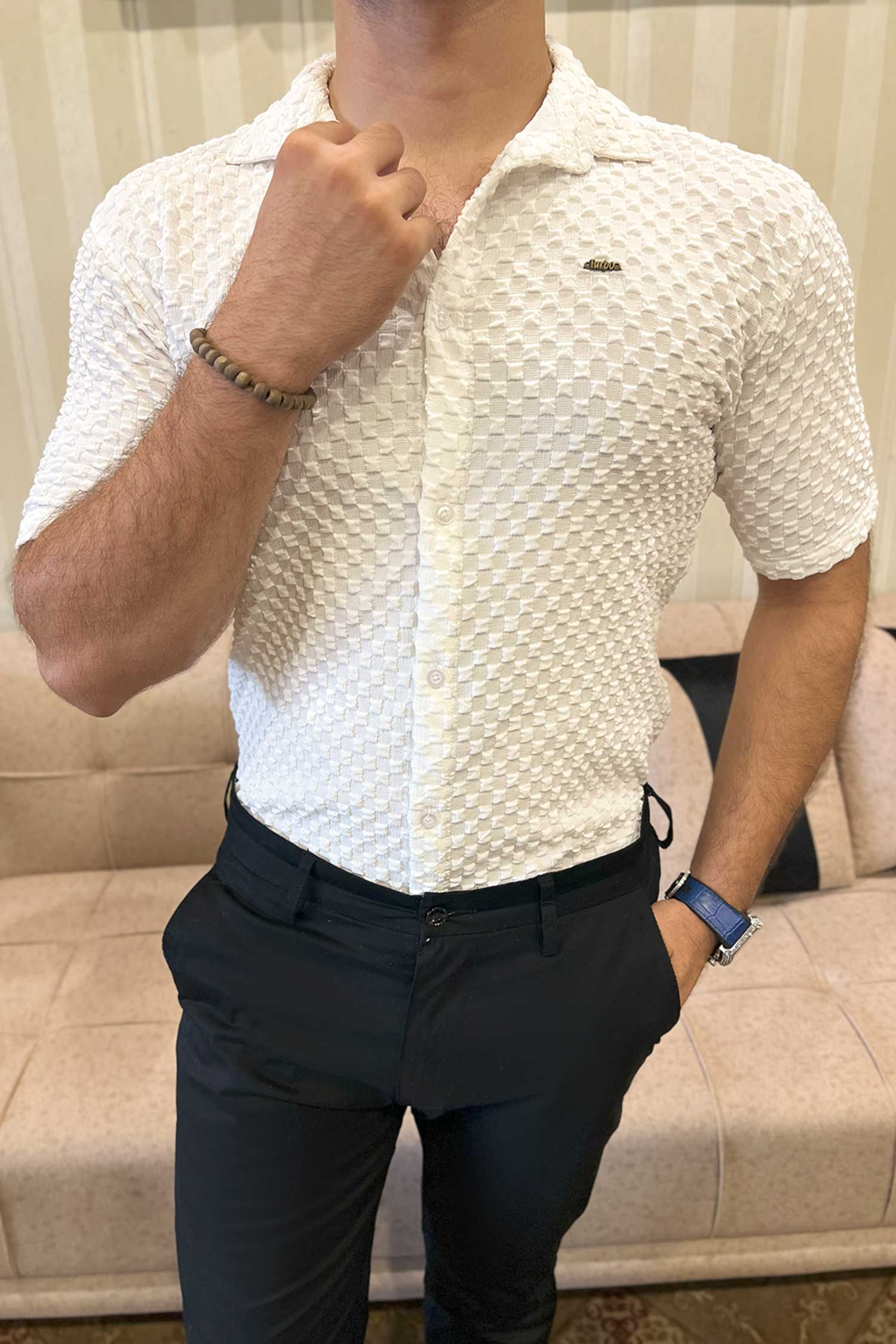 Turbo Popcorn Cuba Waffle Casual Shirt