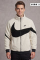 Nke Wind-Runner Swoosh Double Sided Imported Sherpa Puffer Jacket