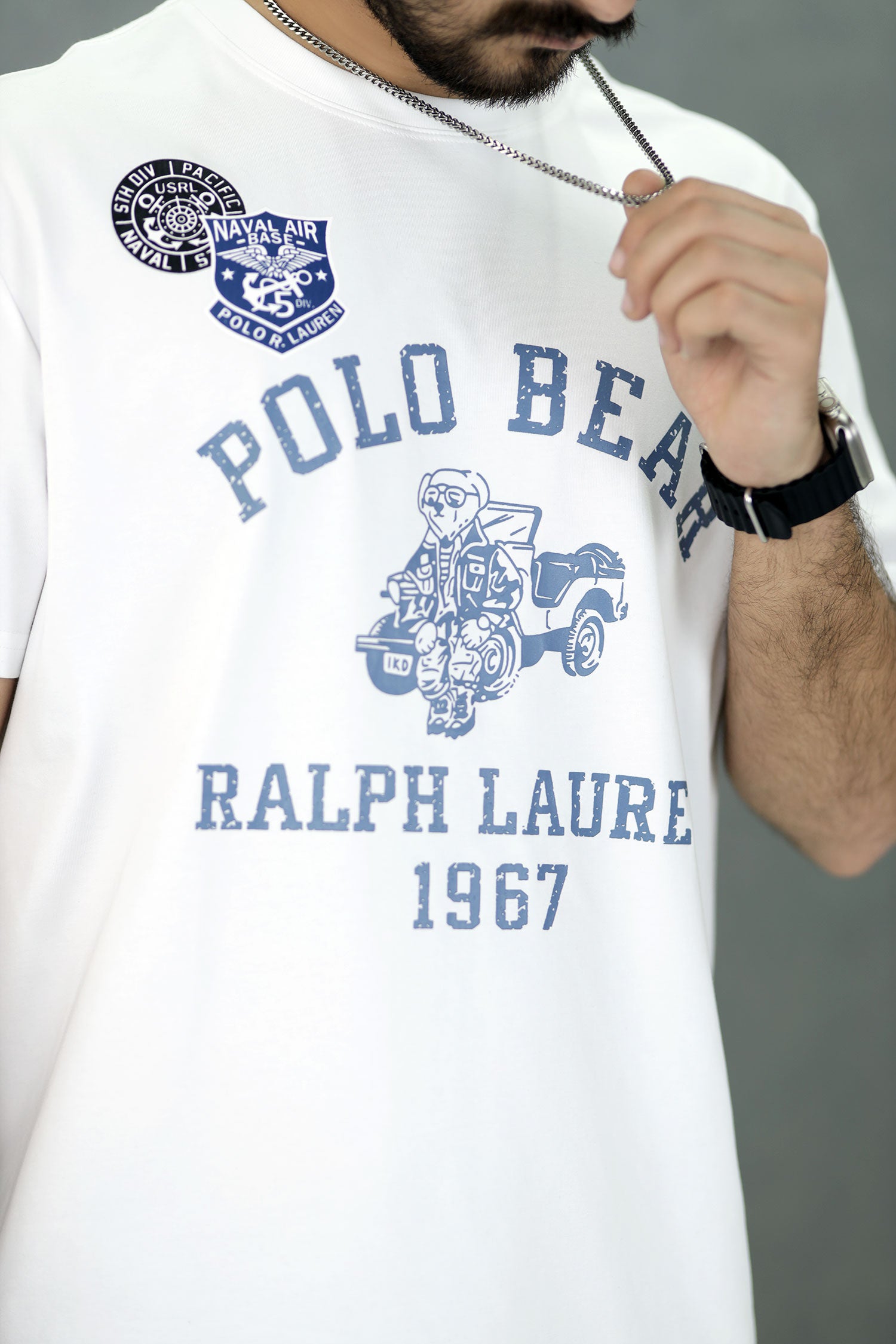 Rph Lren Polo Bear 1967 Imported Round Neck T-Shirt