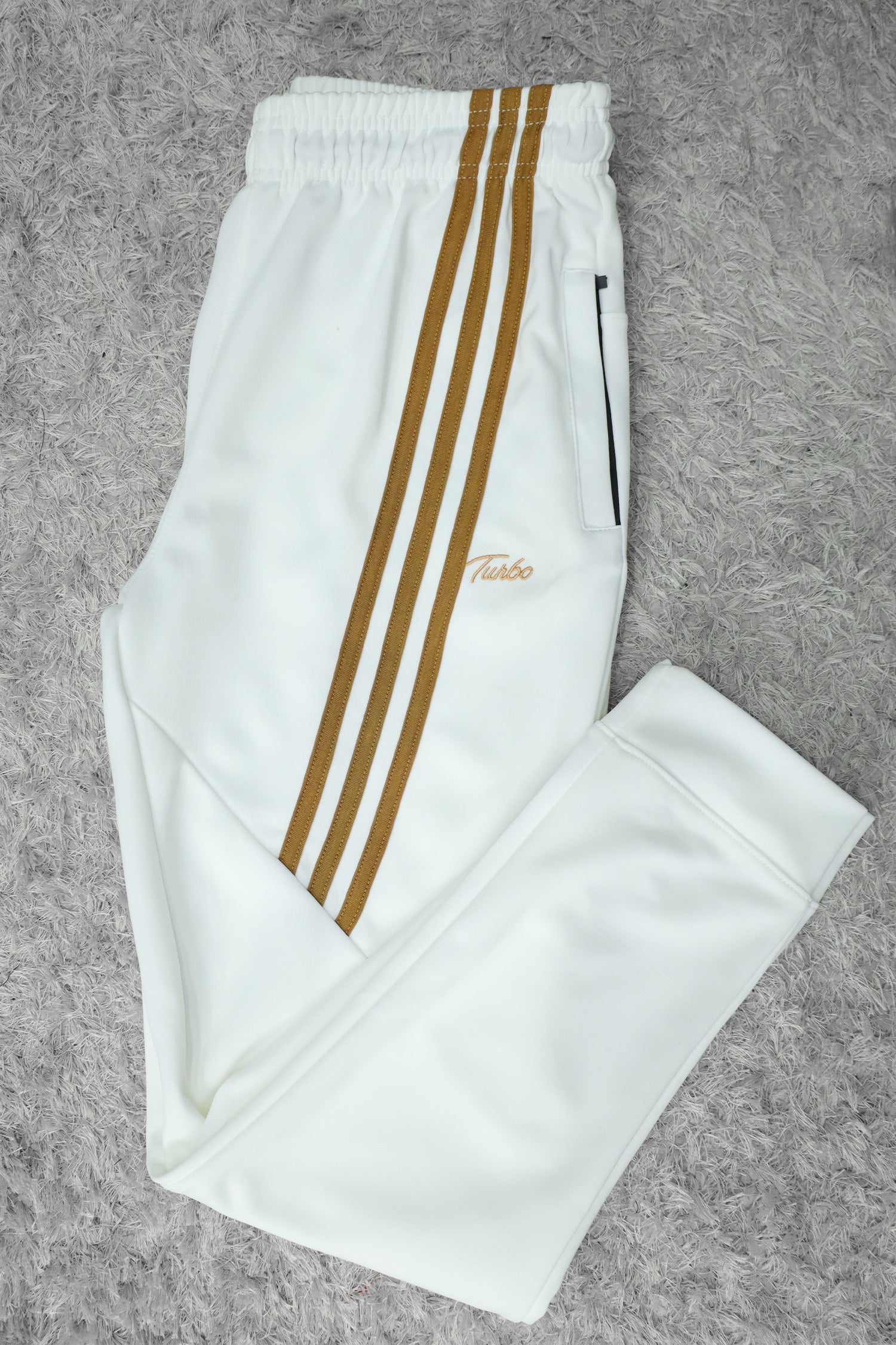 Turbo Diagonal Stripes Men Zipper Tracksuit