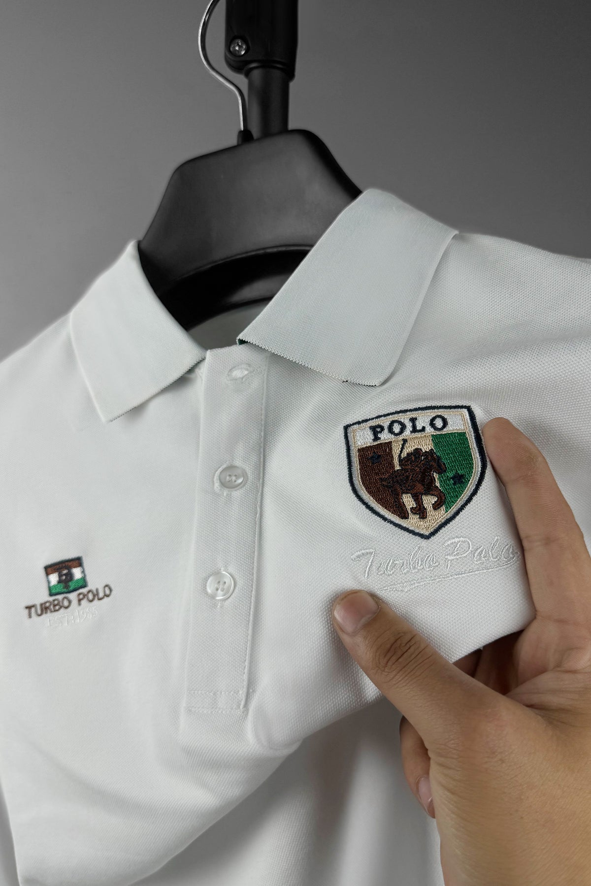 Turbo Polo Club Luxury Touch Men's Polo Shirt In White