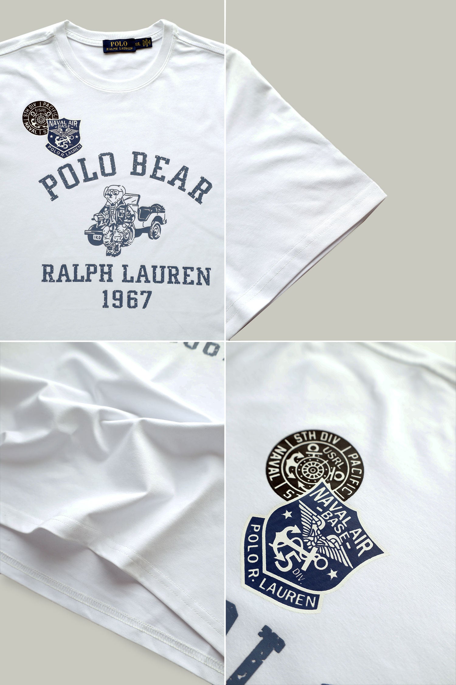 Rph Lren Polo Bear 1967 Imported Round Neck T-Shirt