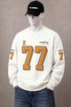 Turbo "77" Graphic Oversize Round Neck Men's Sweatshirt