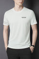 Mens Fit Wear Round Neck T-shirt In White