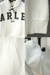 Turbo Harlem Signature Slogan Fleece Hoodie In White