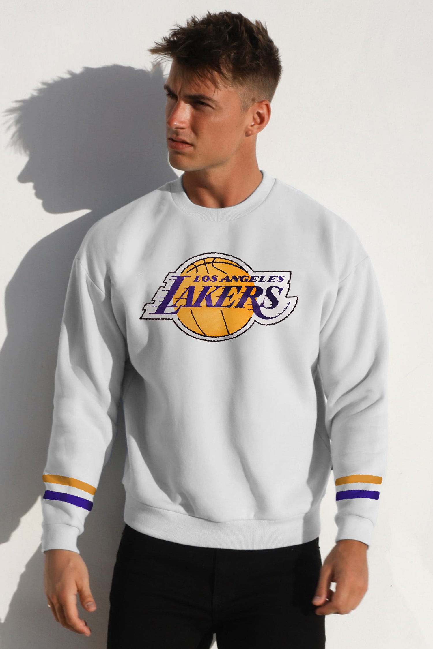 Lakrs Los Angles Printed Full Sleeves Men's Sweatshirt