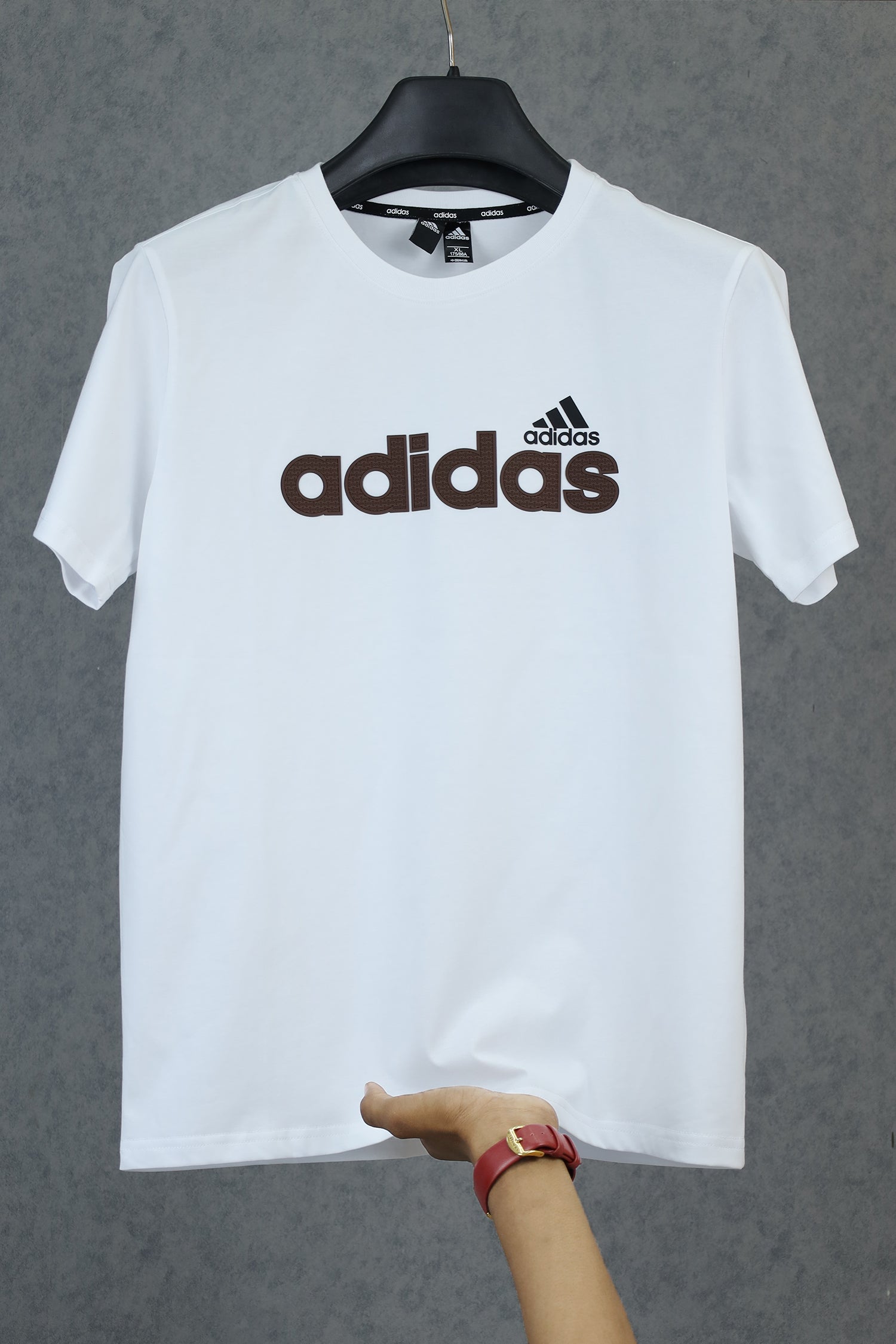 Adds Essentials Linear Imported Round Neck T-Shirt