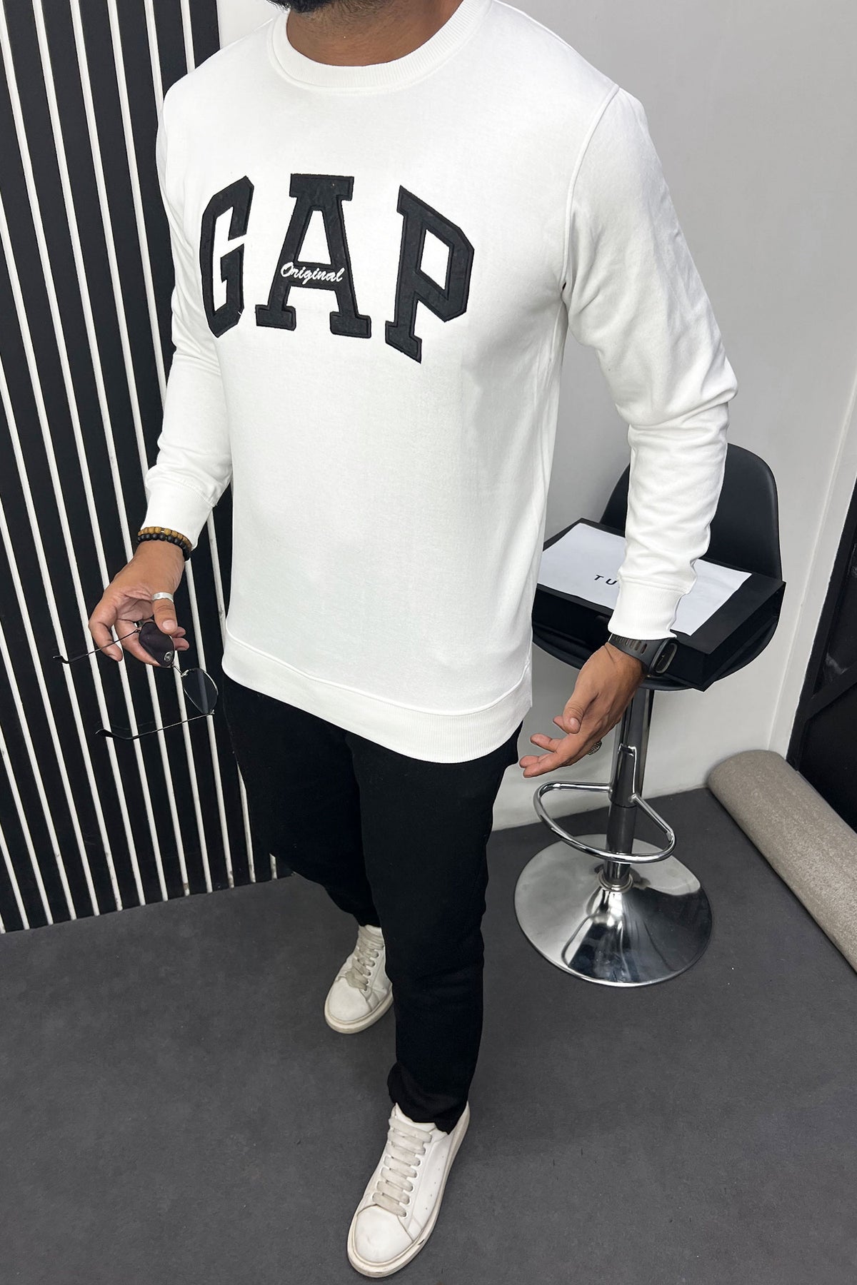 GP Aplic Arch logo Full Sleeves Men's Sweatshirt