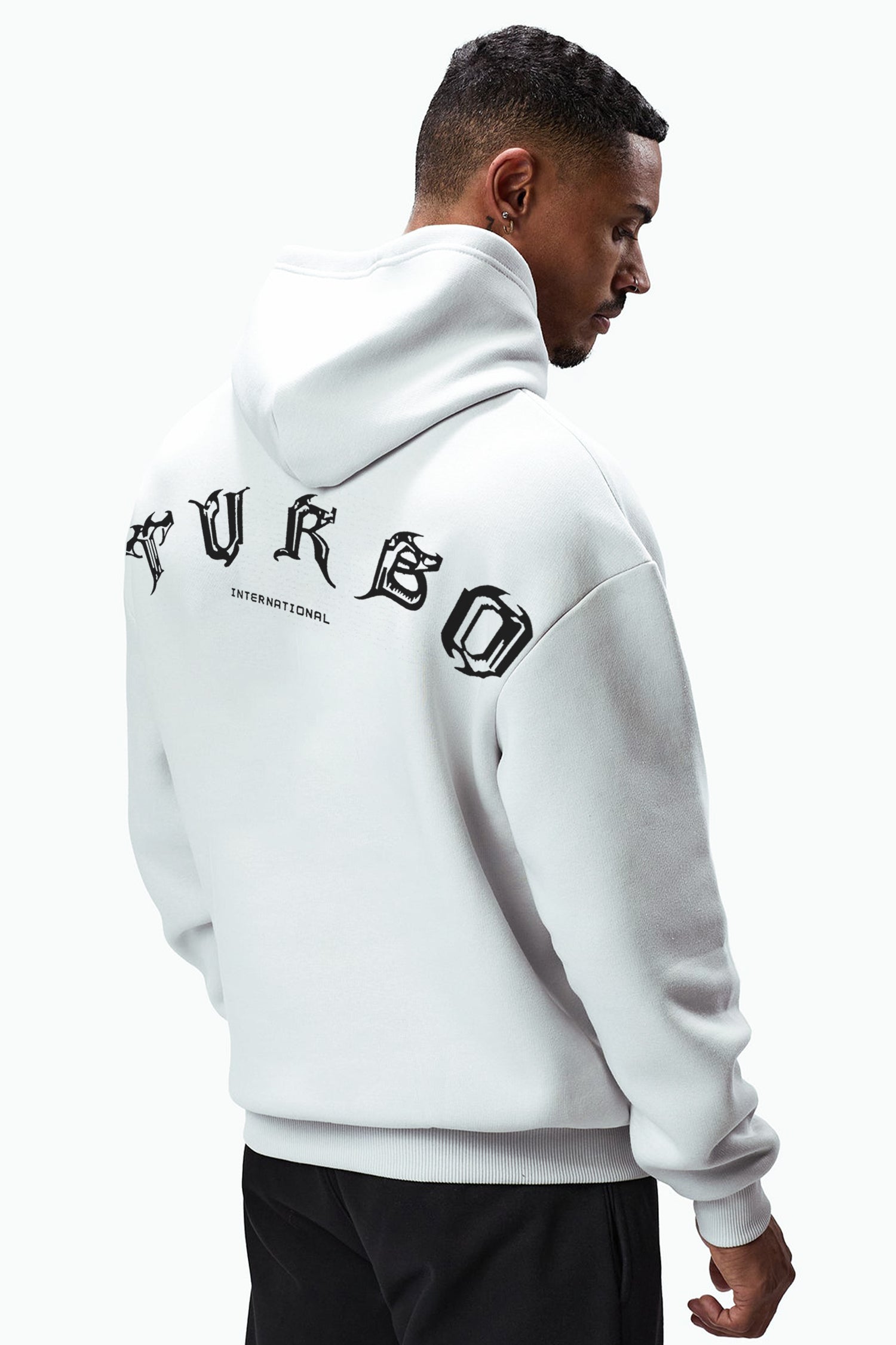 Turbo Designer Motif Fleece Hoodie