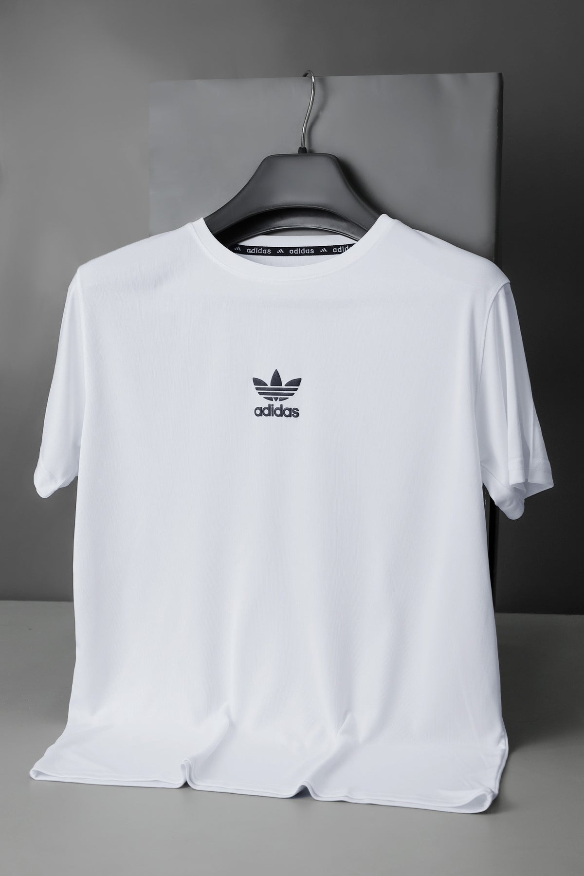 Adds Printed Logo Training Dry-Fit Tee In White