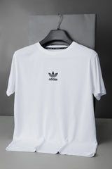 Adds Printed Logo Training Dry-Fit Tee In White