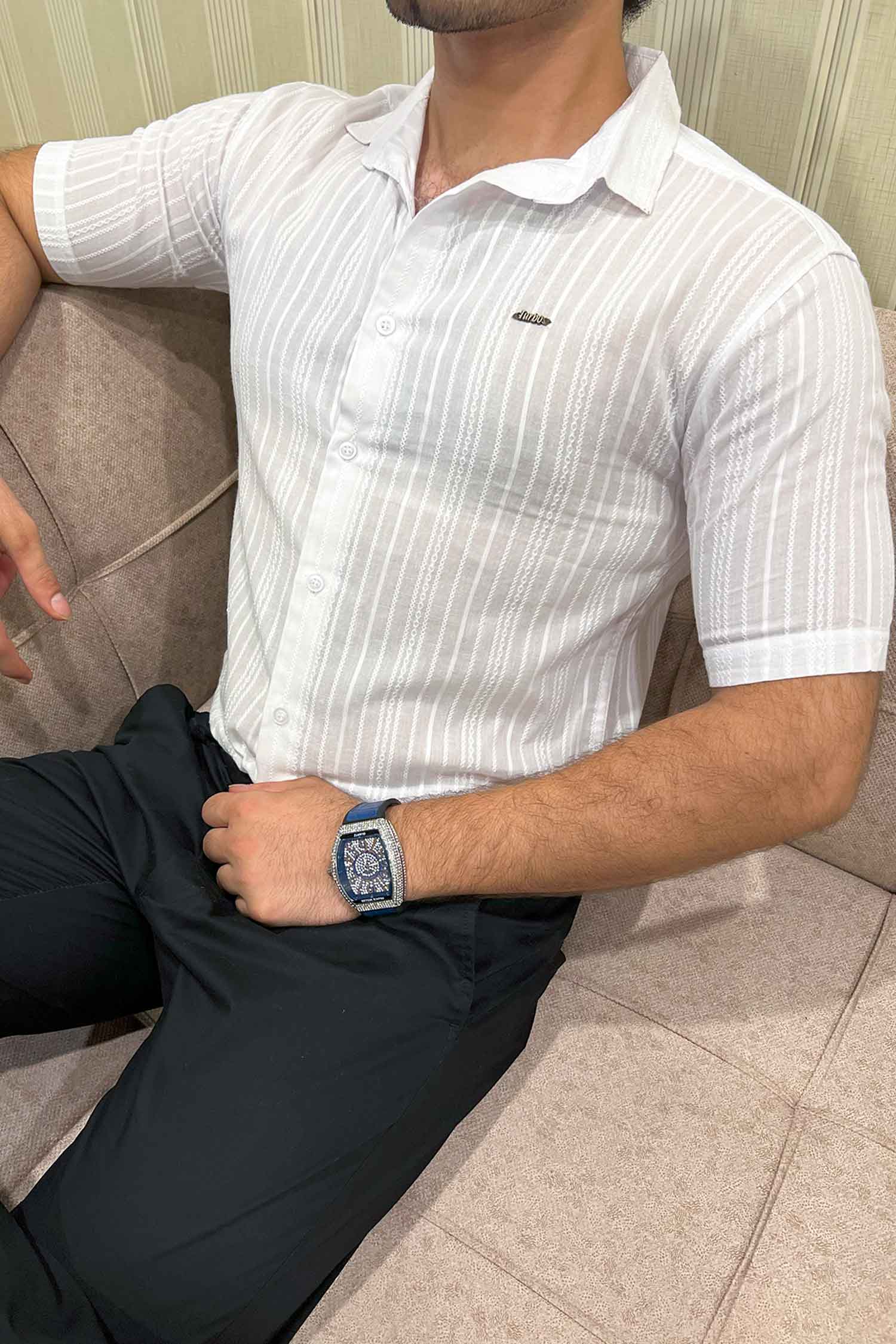 Turbo Textured Champ Casual Shirt