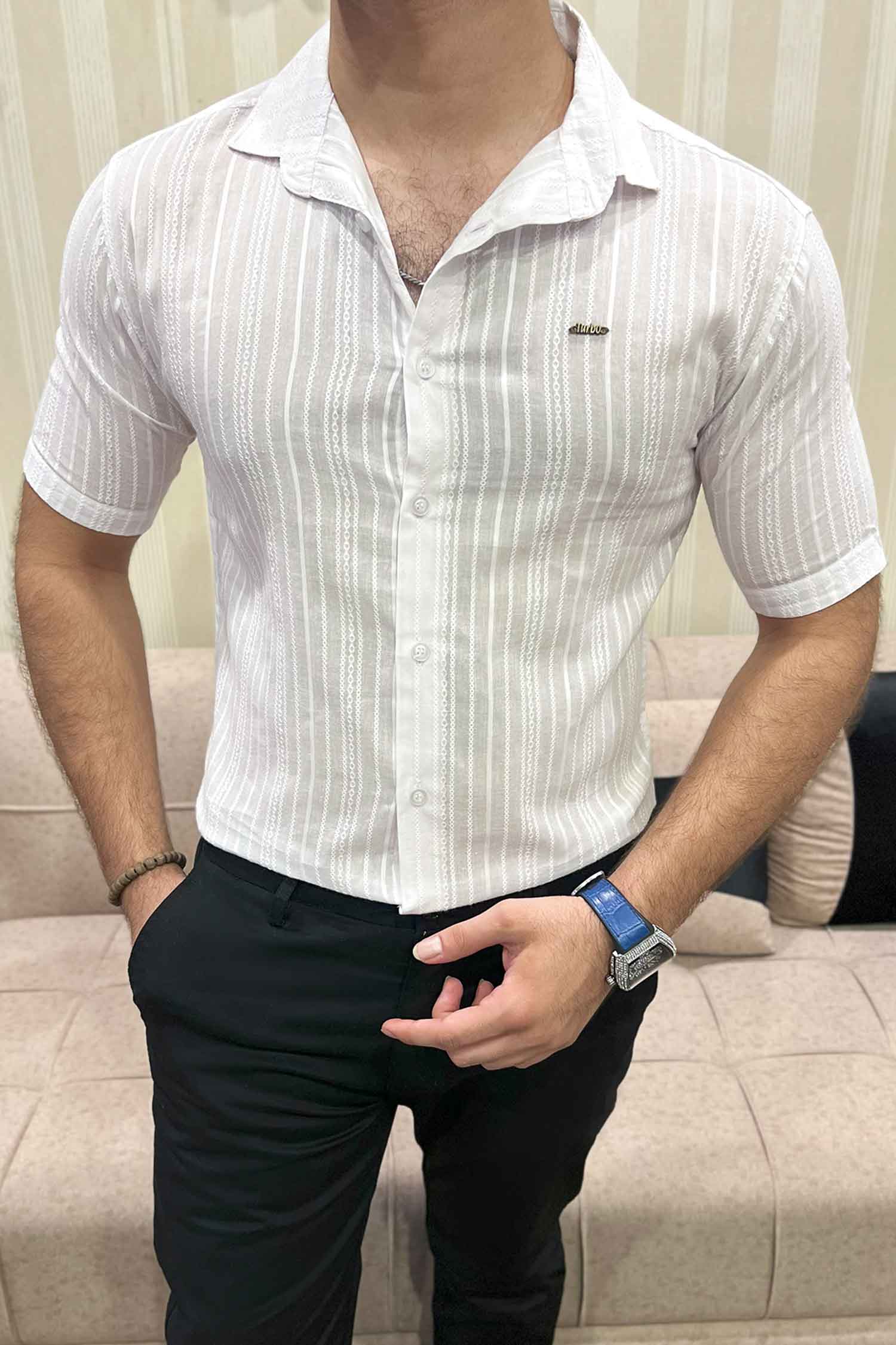 Turbo Textured Champ Casual Shirt