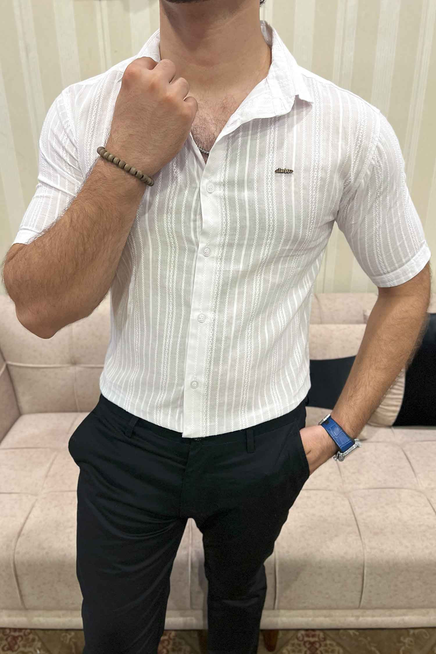 Turbo Textured Champ Casual Shirt