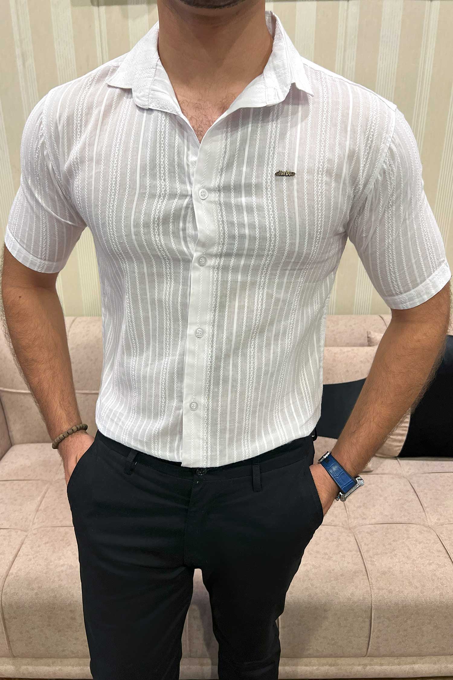 Turbo Textured Champ Casual Shirt