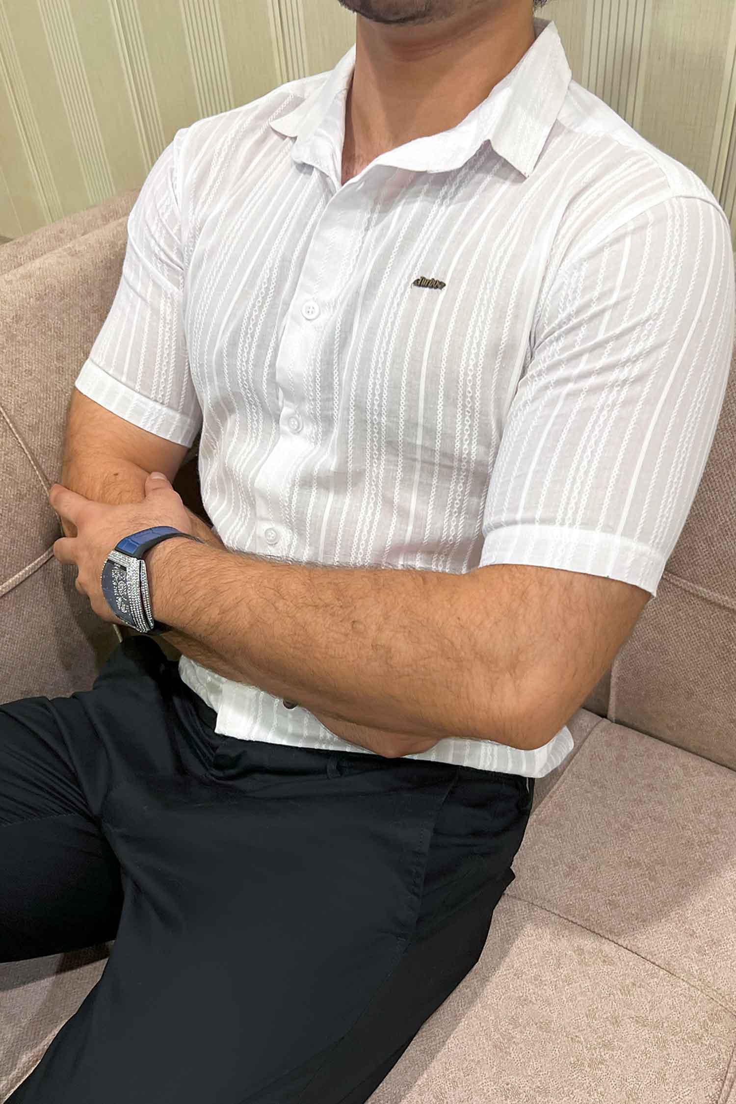 Turbo Textured Champ Casual Shirt