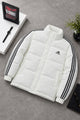 Adds Horizontal Baffled Imported Puffer Jacket In White